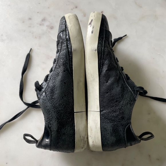 GOLDEN GOOSE Super-Star Black Low Top Sneakers, Size 38 - Picture 10 of 13